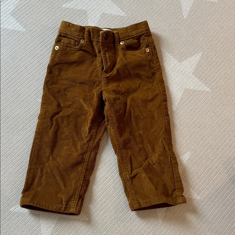 Brown Corduroy wide leg girls pants Crew Cuts